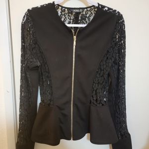 Women's XOXO black blazer jacket size Large
